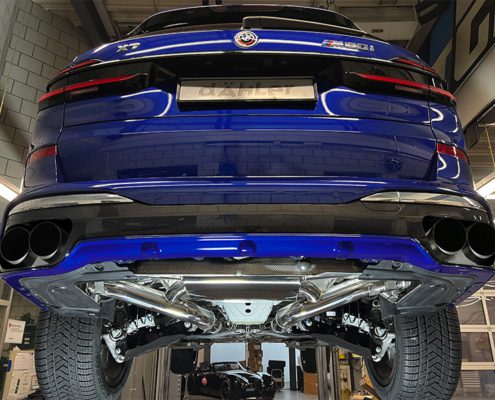 dÄHLer sports exhaust system BMW M60i X5 X6 X7 cat-back, axle-back muffler LCI