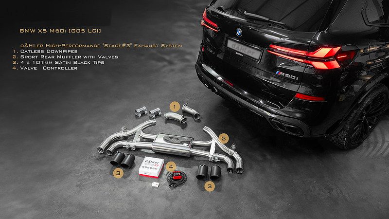 stage 3 exhaust system BMW X5 X6 LCI Dähler Tuning