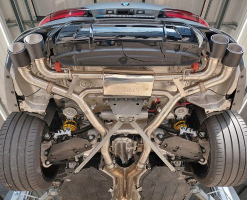 2024 BMW X5M LCI X6M LCI exhaust system sport sound tuning catless downpipe valve controller carbon