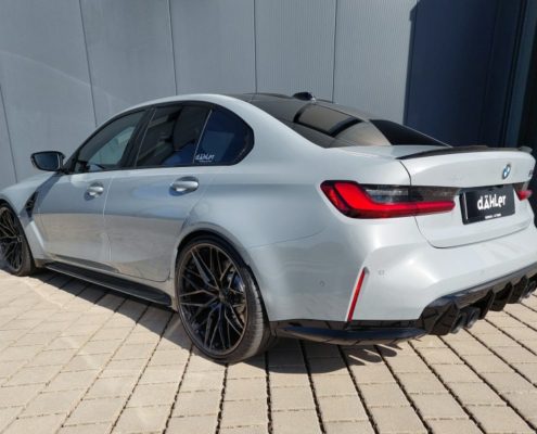 dÄHLer 21 inch forged wheels, lowering, exhaust, BMW G8x M3 M4 dÄHLer 21 inch forged wheels, lowering, front lip splitter, sports exhaust, BMW G8x M3 M4