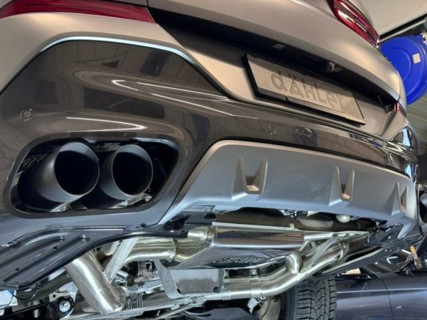 BMW X5 X6 X7 M60i sport exhaust system cat back S68 engine catless downpipe dAHLer tuning sound