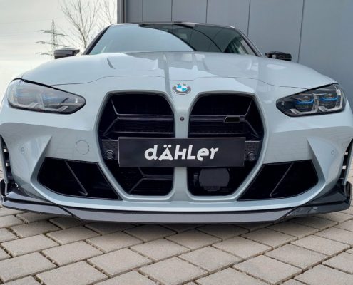 dÄHLer 5-piece Front Splitter for BMW G8x G80 G81 M3 G82 G83 M4 ABS Aero Vent Trim (Pair) high-gloss black carbon front splitter lip front grille