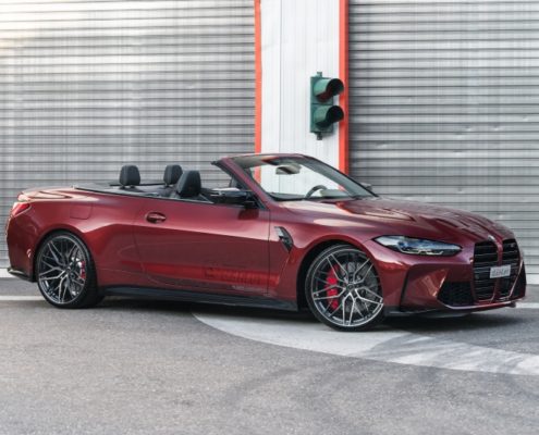 BMW M4 Convertible G83 by dÄHLer BMW M4 Convertible G83, dÄHLer tuning, exhaust system, forged wheels, lowering springs, engine tune, carbon front lip, splitter, valve controller, dahler bmw