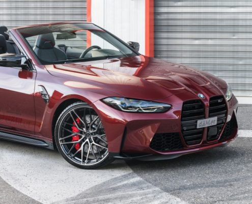 BMW M4 Convertible G83 by dÄHLer BMW M4 Convertible G83, dÄHLer tuning, exhaust system, forged wheels, lowering springs, engine tune, carbon front lip, splitter, valve controller, dahler bmw