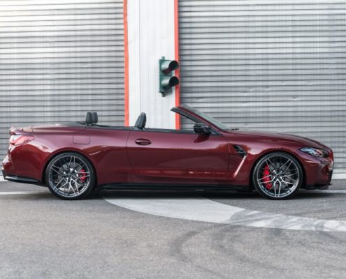 BMW M4 Convertible G83 by dÄHLer BMW M4 Convertible G83, dÄHLer tuning, exhaust system, forged wheels, lowering springs, engine tune, carbon front lip, splitter, valve controller, dahler bmw