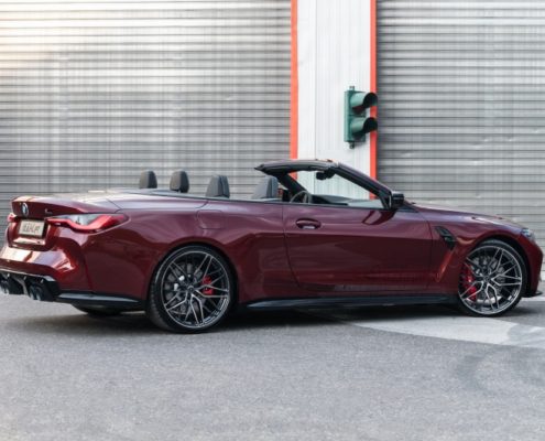 BMW M4 Convertible G83 by dÄHLer BMW M4 Convertible G83, dÄHLer tuning, exhaust system, forged wheels, lowering springs, engine tune, carbon front lip, splitter, valve controller, dahler bmw