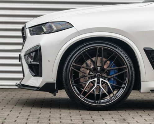 BMW X5M F95 forged wheels LCI, 2024, dÄHLer tuning, exhaust system, lowering springs, engine tune, carbon front lip, splitter, valve controller, dahler attc, pedal bmw, carbon front lip, splitter, spoiler