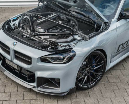 BMW M2 G87 by dÄHLer BMW M2 G87 tuning, exhaust system, engine tune, forged wheels, front spoiler, carbon splitter, valve controller, dähler