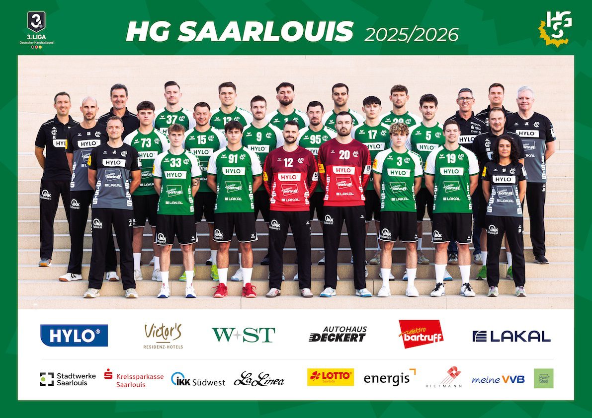 HG Saarlouis Handball Regionalliga 2. Bundesliga dÄHLer sponsor
