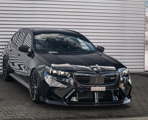 BMW M5 G99 Touring Wagon engine tuning exhaust system forged wheels carbon front lip valve controller attc anti theft gas pedal commander