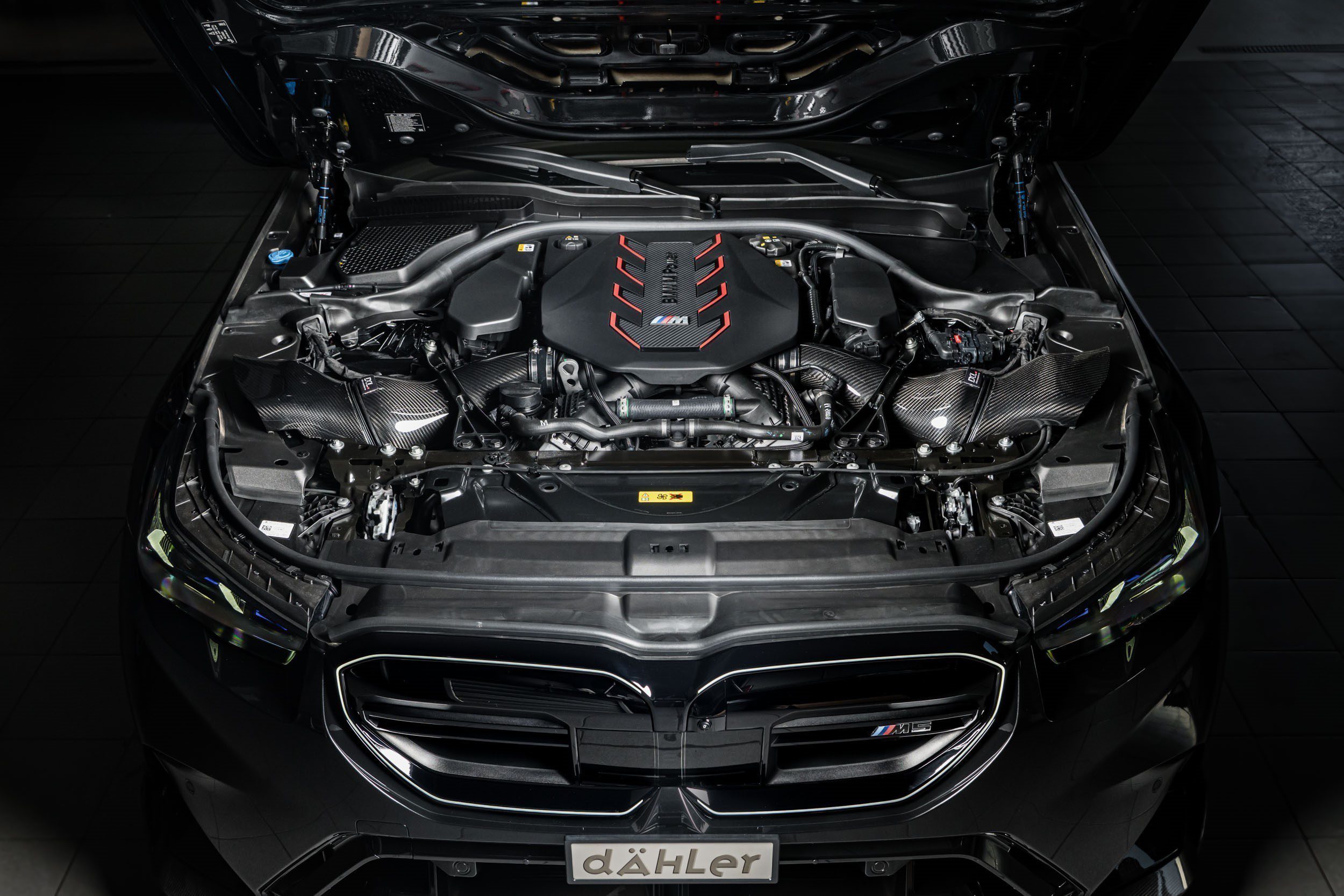 BMW M5 G99 Touring Wagon engine tuning exhaust system forged wheels carbon front lip valve controller attc anti theft gas pedal commander